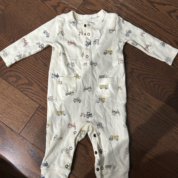 Pehr Organic Cotton Henley Romper 3-6 M - Picture 3 of 4